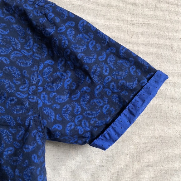 Ben Sherman Blue Short Sleeve Shirt - Picture 5 of 6